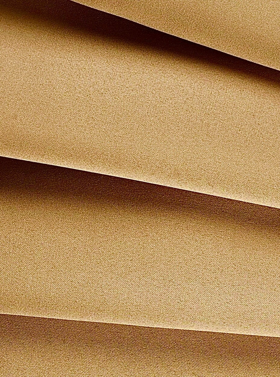 Bridal Satin - Brown Fabric